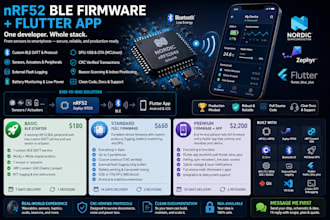 build nrf52 ble firmware and a flutter app for your iot device