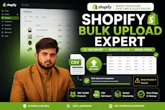 bulk upload shopify products via CSV, matrixify with variants