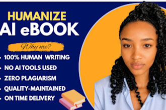 humanize ai generated books and ebooks professionally