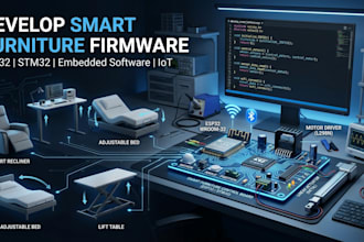 develop smart furniture firmware esp32 stm32 embedded software
