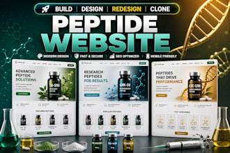 build fda compliant peptide website peptide wordpress website biotech website