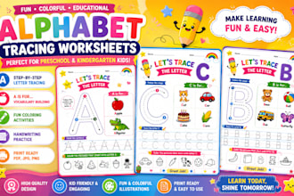 create preschool tracing worksheets