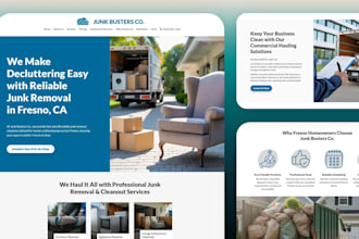 design construction, remodeling, junk removal, roofing, hvac, locksmith website