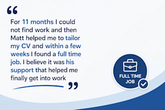 create a tailored CV that will land you a job