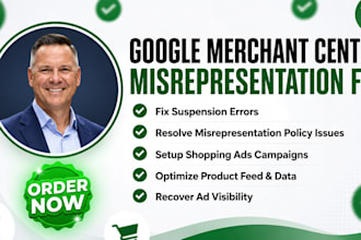 fix google merchant center misrepresentation suspension