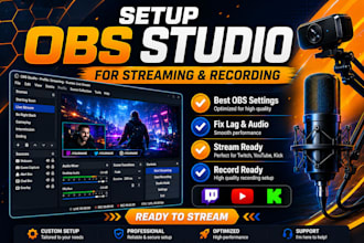 setup obs studio for streaming and recording