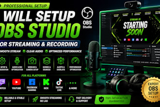 setup obs studio for streaming and recording