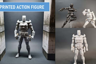 sculpt custom articulation anime toy 3d action figures superhero for 3d printing
