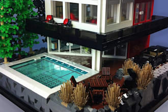 design custom lego moc models with box art, PDF instructions and 3d renders
