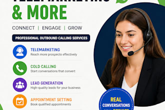 provide telemarketing, appointment setting, and sales closing