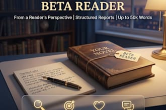 be your honest beta reader for your book or story