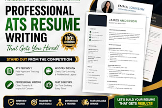 write a professional ats resume and CV that gets interviews and a translation