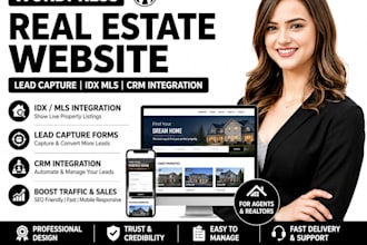 do agent real estate wordpress webs lead capture realtor idx mls CRM integration