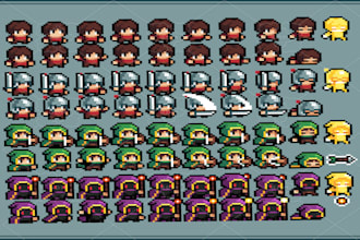 pixel art character pixel art animation sprite sheet character design