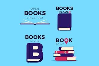 make modern and meaningful book publisher logo