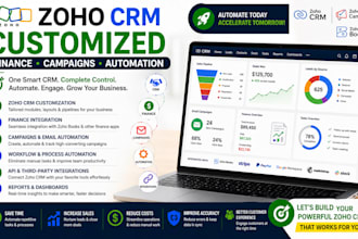 customize zoho CRM with finance, camapigns and automation