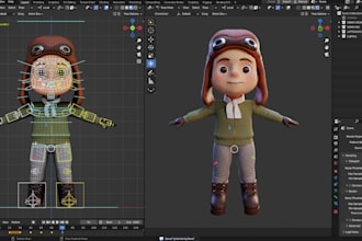 rig 3d characters in blender for animation sfm gmod with facial controls