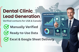 build a verified dental clinic leads list for USA and canada