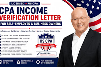 cpa income verification letter for self employed and business owners