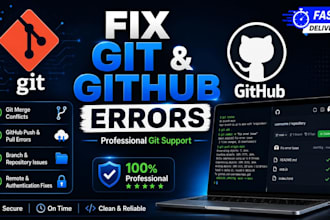 fix git and github errors professionally