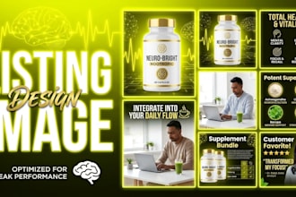 do amazon listing images design, amazon infographics and product listings