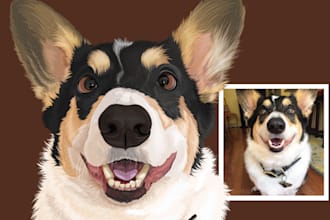 drawing pet potrait for you