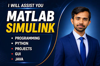 do your matlab programming, simulink and gui projects