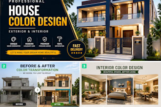 design modern exterior and interior house color combinations