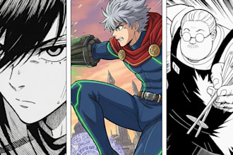 do comics book pages, storyboard, illustrations