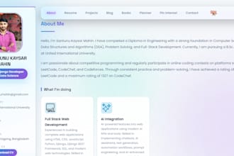 create a responsive personal portfolio website
