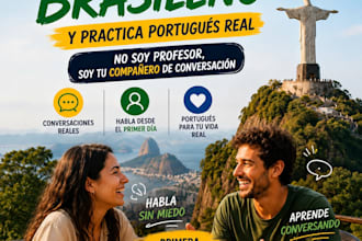 te enseñaré portugués brasileño desde cero