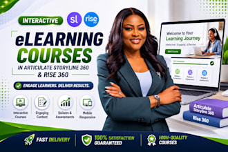 create interactive elearning courses in articulate storyline 360 and rise 360