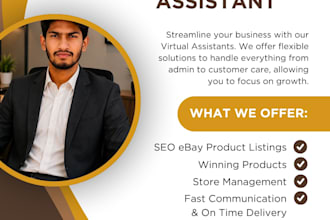 be your ebay virtual assistant full account management ebay listing expert