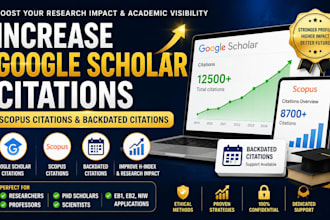 increase google scholar citations, scopus citations, and backdated citation