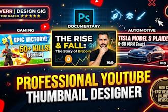 design high quality youtube thumbnails that increase clicks
