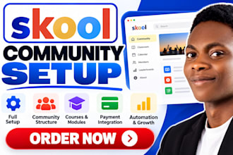 skool community setup skool setup skool credit repair skool online course