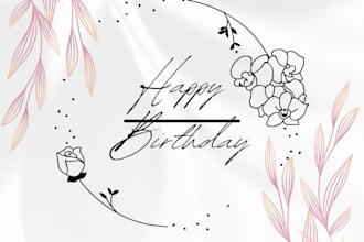 design a beautiful and personalized birthday card in canva