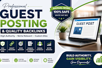 publish high authority guest posts with SEO baacklinks