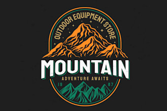 do a hiking outdoor rv, hunting, fishing logo