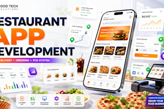 develop food delivery app, restaurant app, food ordering app for ios android