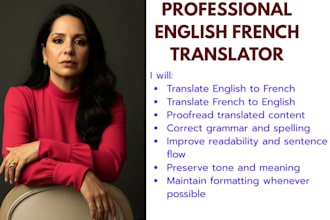 manually translate english to french or french to english