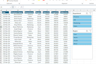 create professional excel dashboards and KPI reports for ecommerce businesses