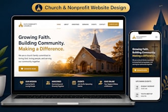 build a church website with donations