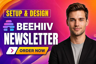 setup beehiiv newsletter email automation beehiiv landing page beehiive website