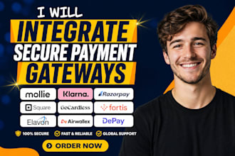 integrate mollie klarna razorpay square gocardless fortis elavon airwallex depay