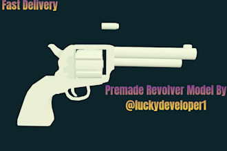 give a roblox revolver model low poly
