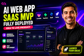create ai web app lovable website design supabase saas mvp deploy