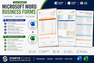 design editable microsoft word business forms and templates