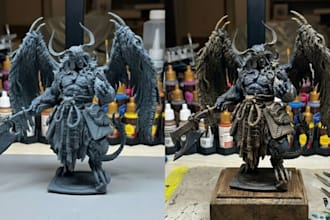 3d model print paint figurine toys cosplay prop miniature stl resin 3d printing