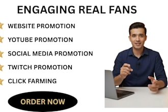 click farming, micro promotion, organic stream to boost more views and clicks